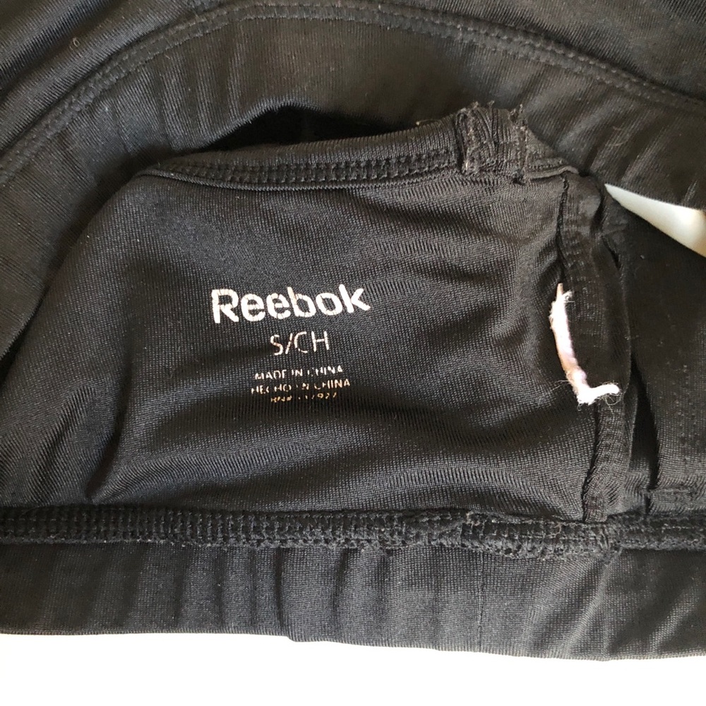 Reebok Women Workout Sports Bra Black Size S Small Mesh Racerback Athletic - Picture 5 of 11